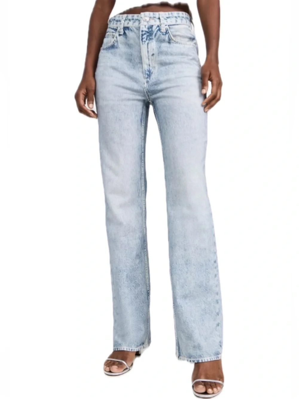 New/never worn viral Rag & Bone Miramar Straight Sweatpants Jeans in Riverly - Picture 1 of 4